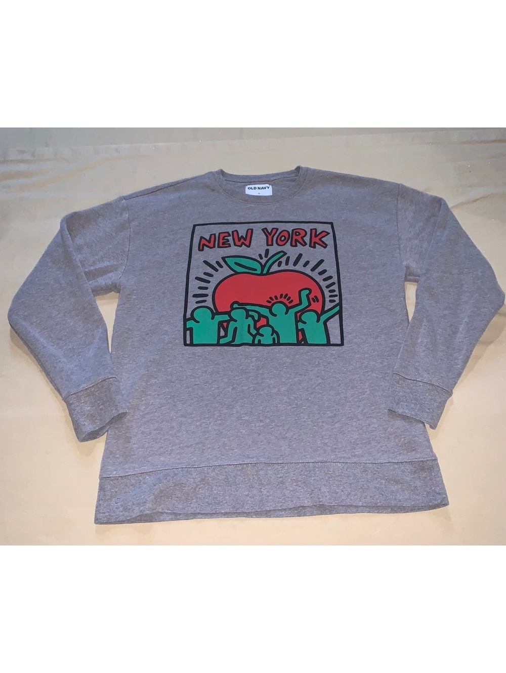 Old Navy Gray New York Graphic Sweatshirt